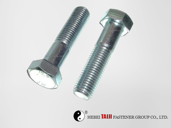 High tensile hex bolts grade 8.8